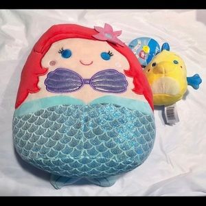Squishmallow Airel and Flounder